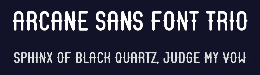 Arcane Sans Font Trio by Seceme Shop — Decorative Font — thumbnail 2