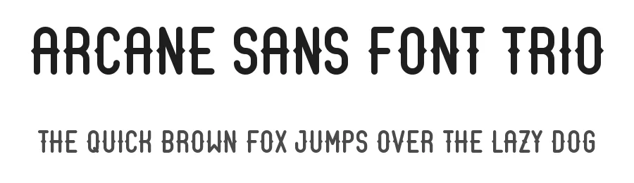 Arcane Sans Font Trio by Seceme Shop — Decorative Font