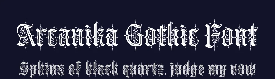 Arcanika Gothic Font by alit design — Blackletter Font — thumbnail 2