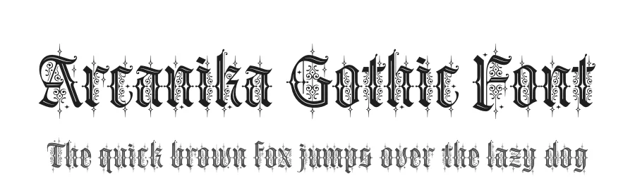 Arcanika Gothic Font by alit design — Blackletter Font