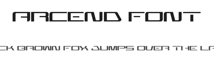 Arcend Font by Vroz Studio — Display Font