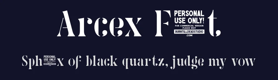 Arcex Font by burntilldead — Display Font — thumbnail 2