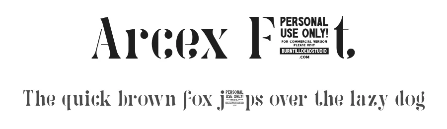 Arcex Font by burntilldead — Display Font