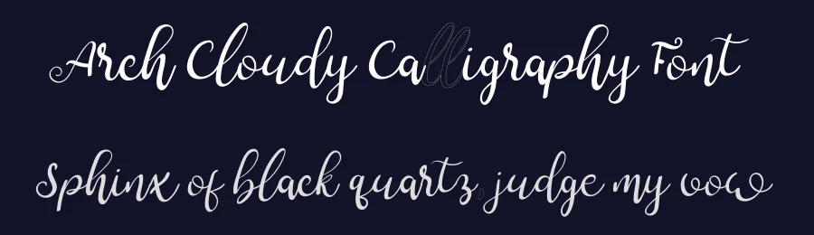 Arch Cloudy Calligraphy Font by Nuryanto Dwi — Script Handwritten Font — thumbnail 2