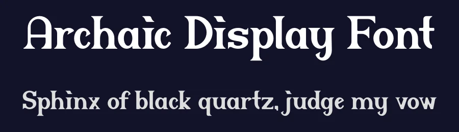 Archaic Display Font by Maiko Hatta — Serif Font — thumbnail 2