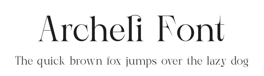 Archeli Font by Zafiratype — Serif Font