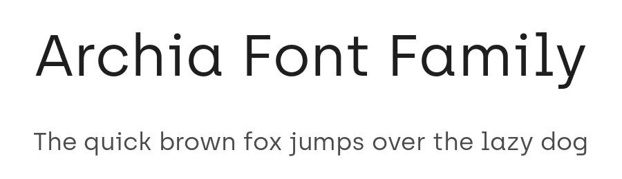 Archia Font Family by atipo — Sans Serif Font