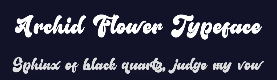 Archid Flower Typeface by Dhabee — Decorative Font — thumbnail 2