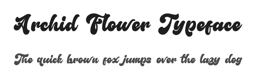 Archid Flower Typeface by Dhabee — Decorative Font