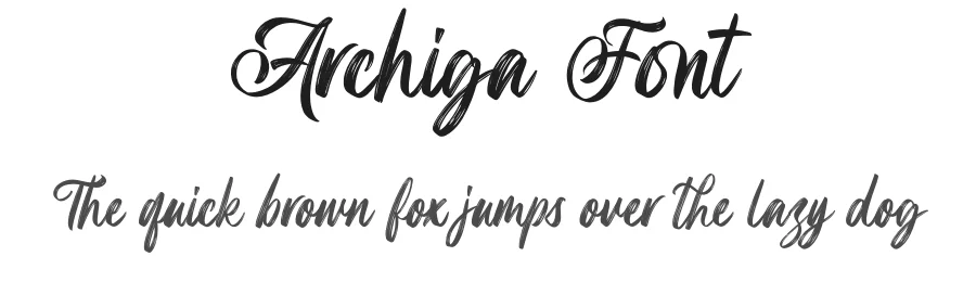 Archiga Font by Rantautype — Script Handwritten Font
