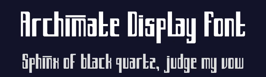 Archimate Display Font by fontkong — Display Font — thumbnail 2