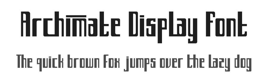 Archimate Display Font by fontkong — Display Font