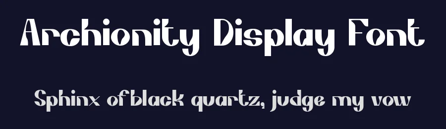 Archionity Display Font by Skytroopas — Display Font — thumbnail 2