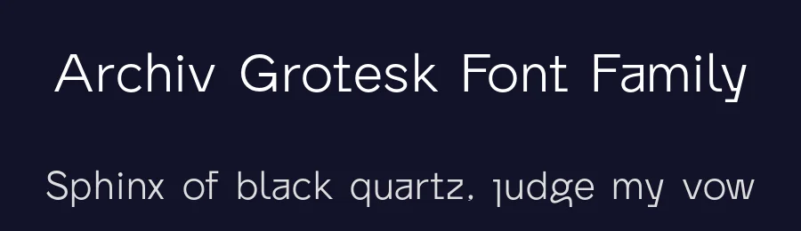 Archiv Grotesk Font Family by clarksontomas — Sans Serif Font — thumbnail 2