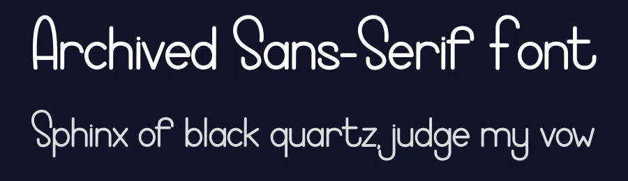 Archived Sans-Serif Font by freshtypeink — Display Font — thumbnail 2