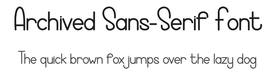 Archived Sans-Serif Font by freshtypeink — Display Font