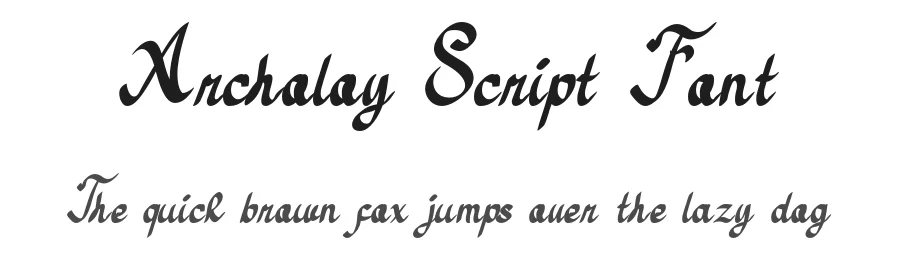 Archoloy Script Font by Boril Std — Script Handwritten Font