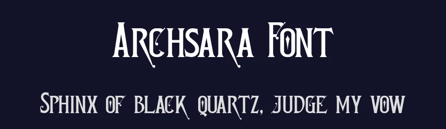 Archsara Font by burntilldead — Display Font — thumbnail 2
