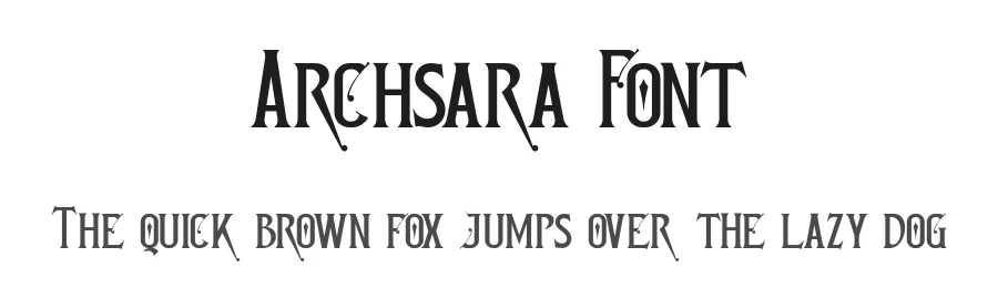 Archsara Font by burntilldead — Display Font