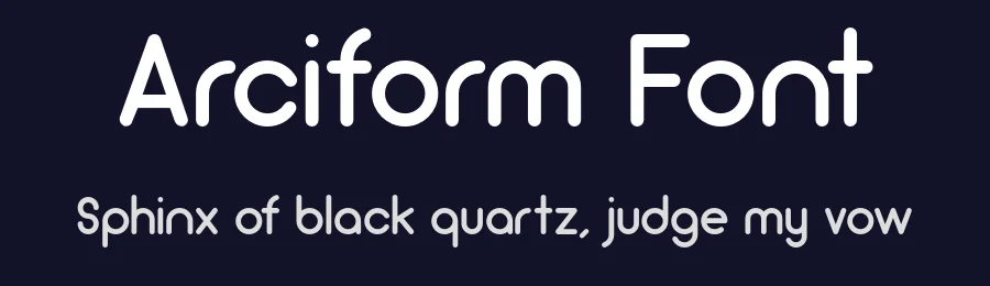 Arciform Font by Matt Ellis — Sans Serif Font — thumbnail 2