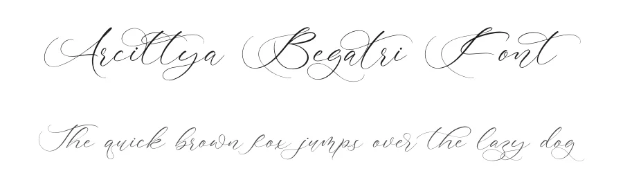 Arcittya Begatri Font by grahatype — Script Handwritten Font