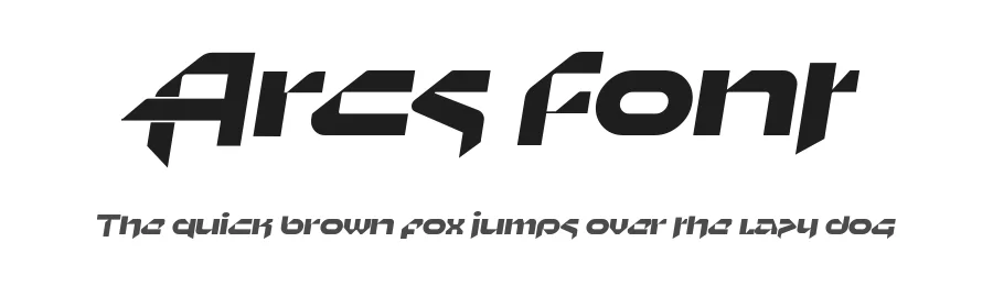 Arcs Font by mhdafifersya — Display Font