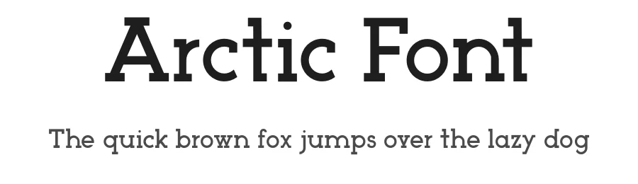 Arctic Font by Matt Ellis β Serif Font