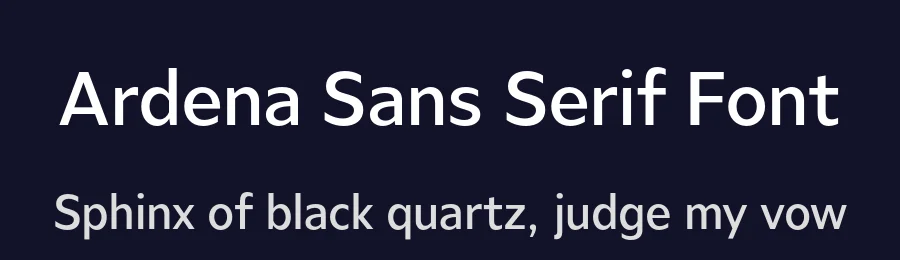 Ardena Sans Serif Font by Julien Fincker — Sans Serif Font — thumbnail 2