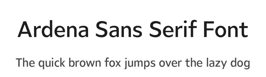 Ardena Sans Serif Font by Julien Fincker β Sans Serif Font