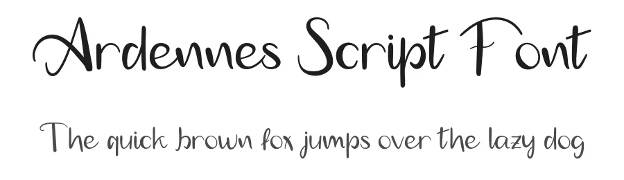 Ardennes Script Font by Creatifontstudios — Script Handwritten Font