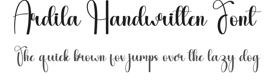 Ardila Handwritten Font by andikastudio — Script Handwritten Font