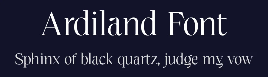 Ardiland Font by Doratypefoundry — Serif Font — thumbnail 2