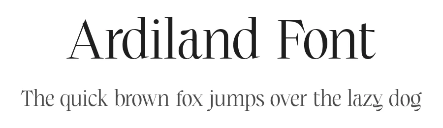 Ardiland Font by Doratypefoundry — Serif Font