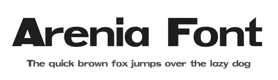 Arenia Font by Minimalistartstudio β Sans Serif Font