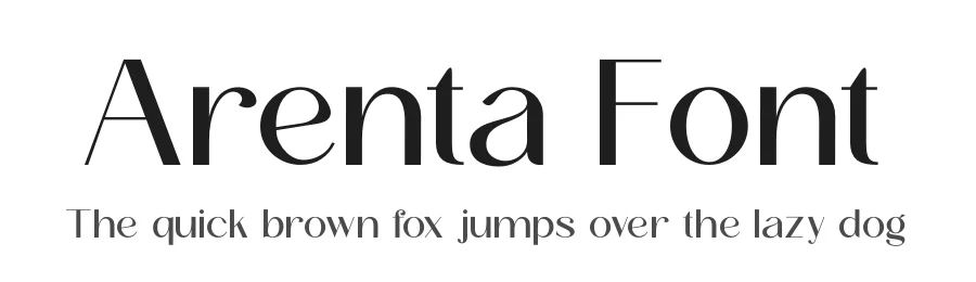Arenta Font by zafira.type — Sans Serif Font