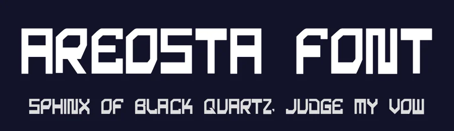 Areosta Font by hayoyuka8 — Display Font — thumbnail 2