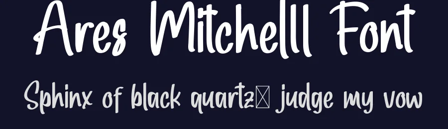 Ares Mitchell Font by RaisProject — Display Font — thumbnail 2