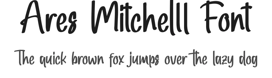Ares Mitchell Font by RaisProject — Display Font