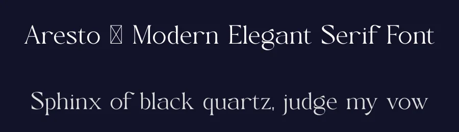 Aresto – Modern Elegant Serif Font by SURATMI — Serif Font — thumbnail 2