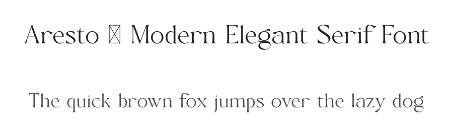 Aresto – Modern Elegant Serif Font by SURATMI — Serif Font