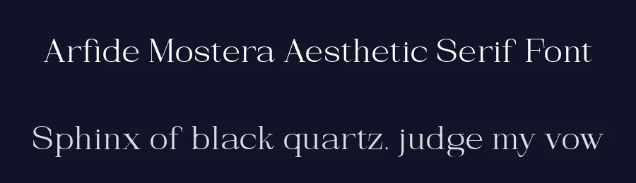 Arfide Mostera Aesthetic Serif Font by Violetnatural — Decorative Font — thumbnail 2