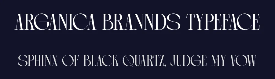 Arganica Brannds Typeface by timelesstype.co — Display Font — thumbnail 2