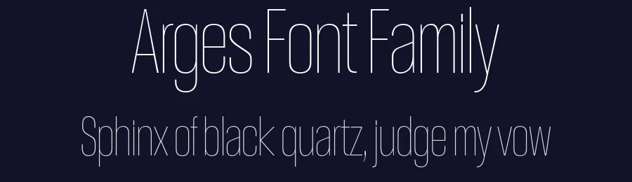 Arges Font Family by Matthieu Salvaggio — Sans Serif Font — thumbnail 2