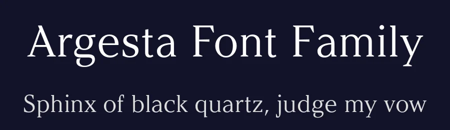 Argesta Font Family by atipo — Sans Serif Font — thumbnail 2