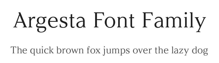 Argesta Font Family by atipo — Sans Serif Font