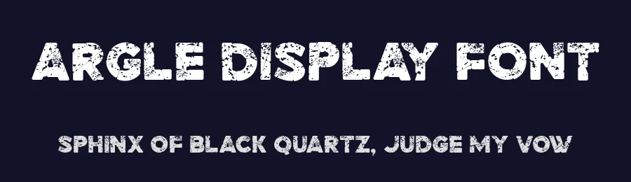 Argle Display Font by Sealoung — Display Font — thumbnail 2