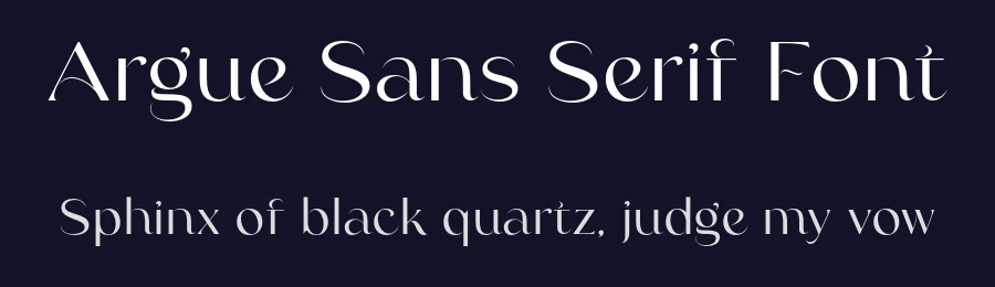 Argue Sans Serif Font by Sarid Ezra — Sans Serif Font — thumbnail 2