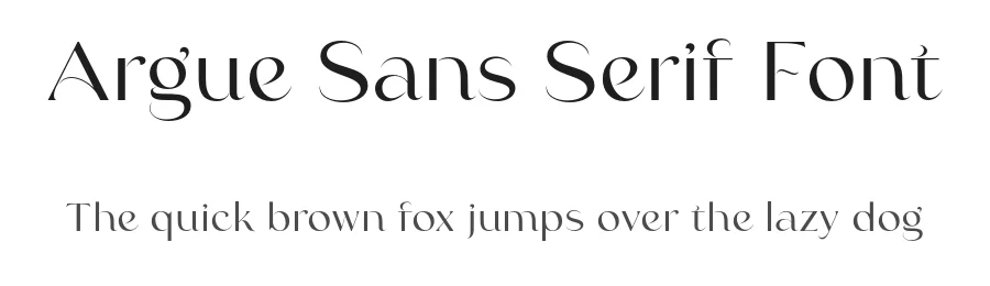 Argue Sans Serif Font by Sarid Ezra — Sans Serif Font