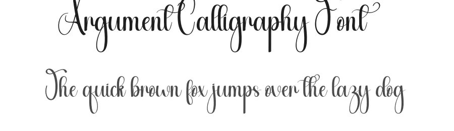 Argument Calligraphy Font by andikastudio — Script Handwritten Font