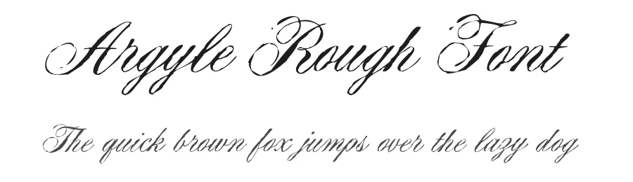 Argyle Rough Font by Type Associates — Script Handwritten Font